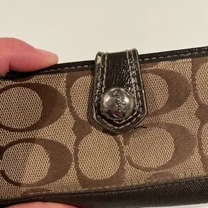 Coach Brown and Tan Wallet